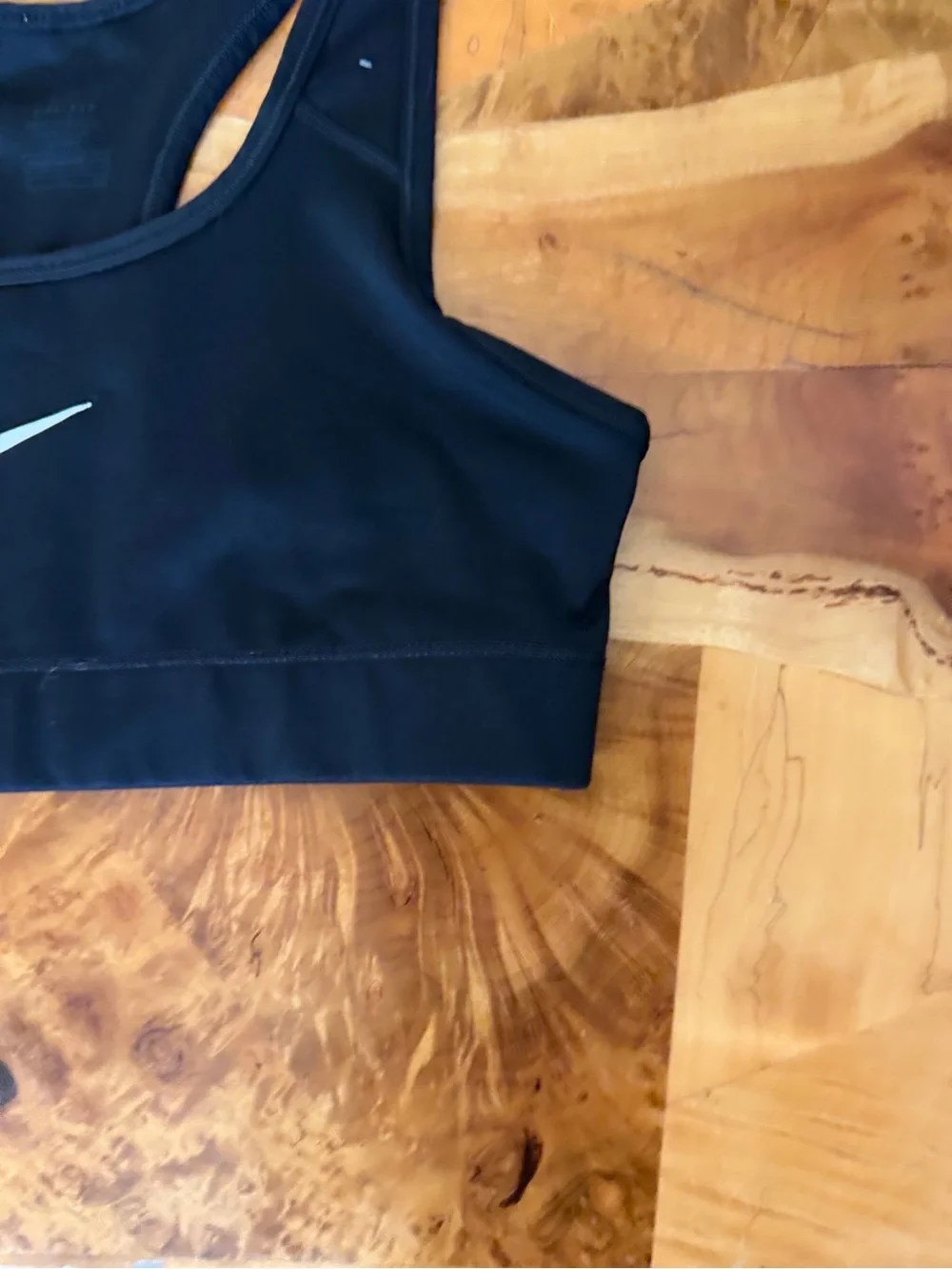 Nike Dri-FIT Small Sports Bra Racerback Black Women's Activewear Workout Top